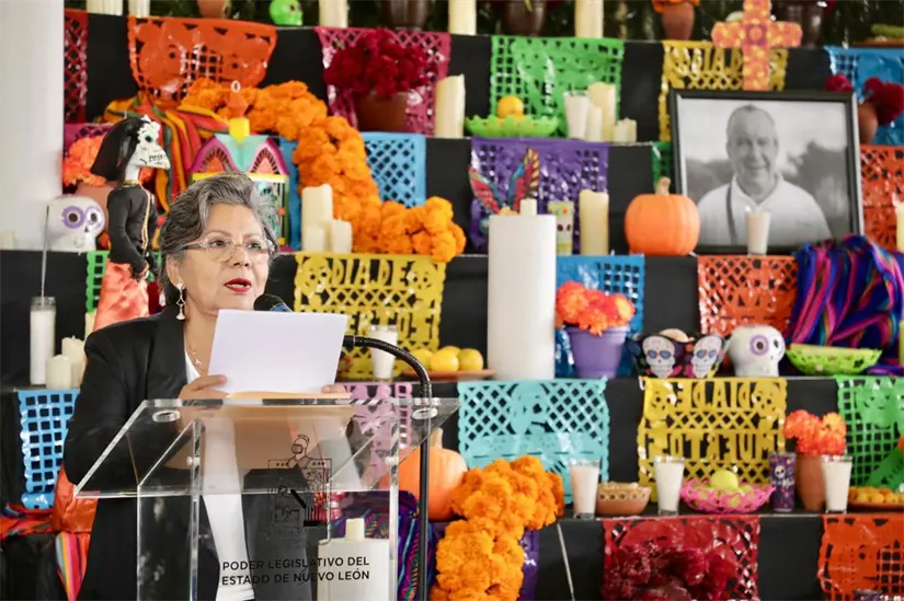 imagen recuadro Elsa Escobedo lidera reformas que buscan garantizar entornos escolares seguros en Nuevo León debido al creciente problema de violencia. Foto: Diego Ovalle
