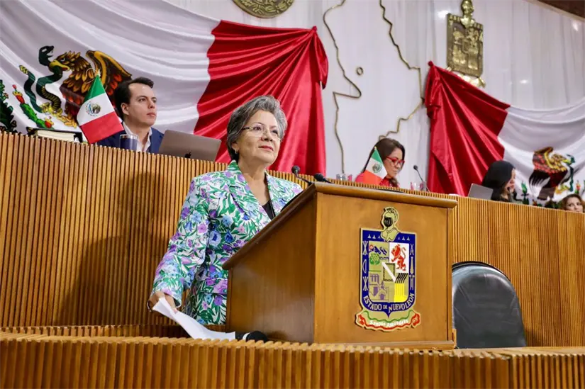 imagen recuadro Con la finalidad de combatir la violencia en escuelas, Elsa Escobedo impulsa reformas para fortalecer la seguridad en Nuevo León. Foto: Diego Ovalle