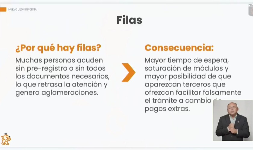 Explican el exceso de filas en Control Vehicular
