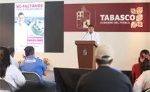 Javier May anuncia instalación del “Escudo Olmeca” contra el crimen en Tabasco Javier May anuncia instalación del “Escudo Olmeca” contra el crimen en Tabasco