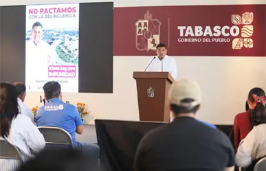 Javier May anuncia instalación del "Escudo Olmeca" contra el crimen en Tabasco