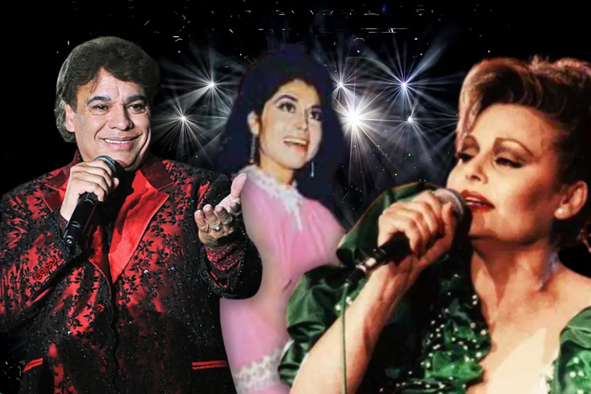 Juan Gabriel y sus amigos más cercanos (Foto: IG @lamexicanacln, @soyjuangabriel / Canva)