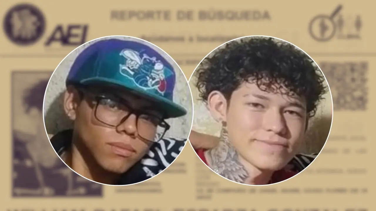 William Rafael Esparza y Ángel Haniel desaparecieron en Apodaca. Foto: Composición Canva