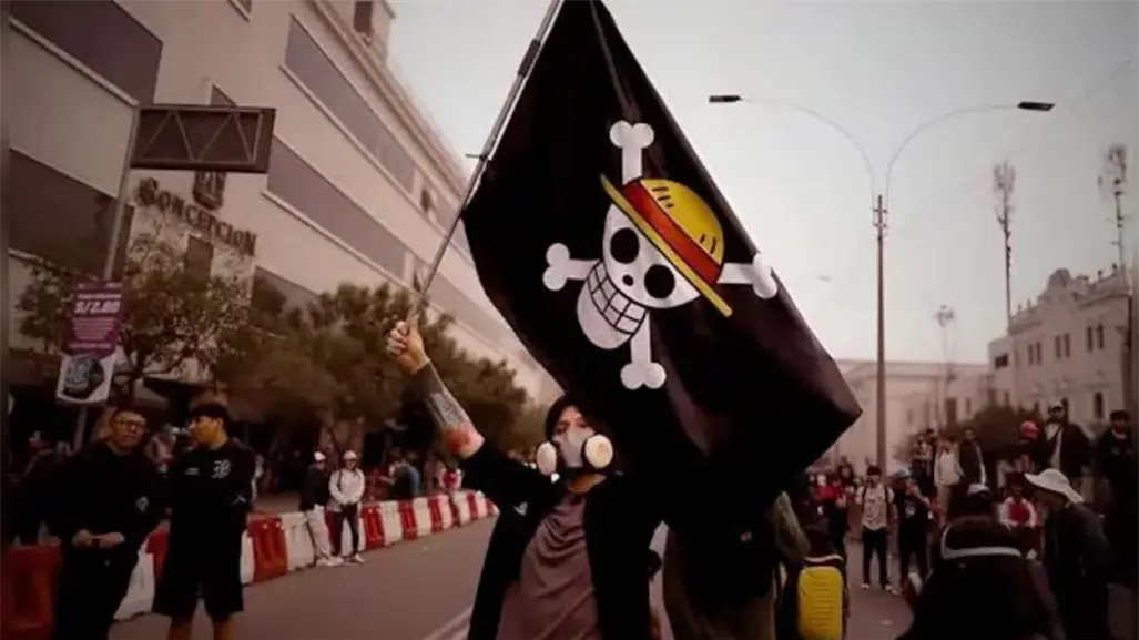 ¿Qué representa la bandera de One Piece en la Marcha de la generación Z convocada en CDMX?