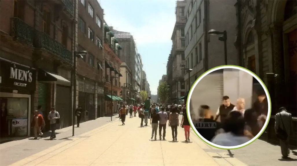 VIDEO | Hombres agreden y roban a pareja de turistas extranjeros en corredor Madero de CDMX
