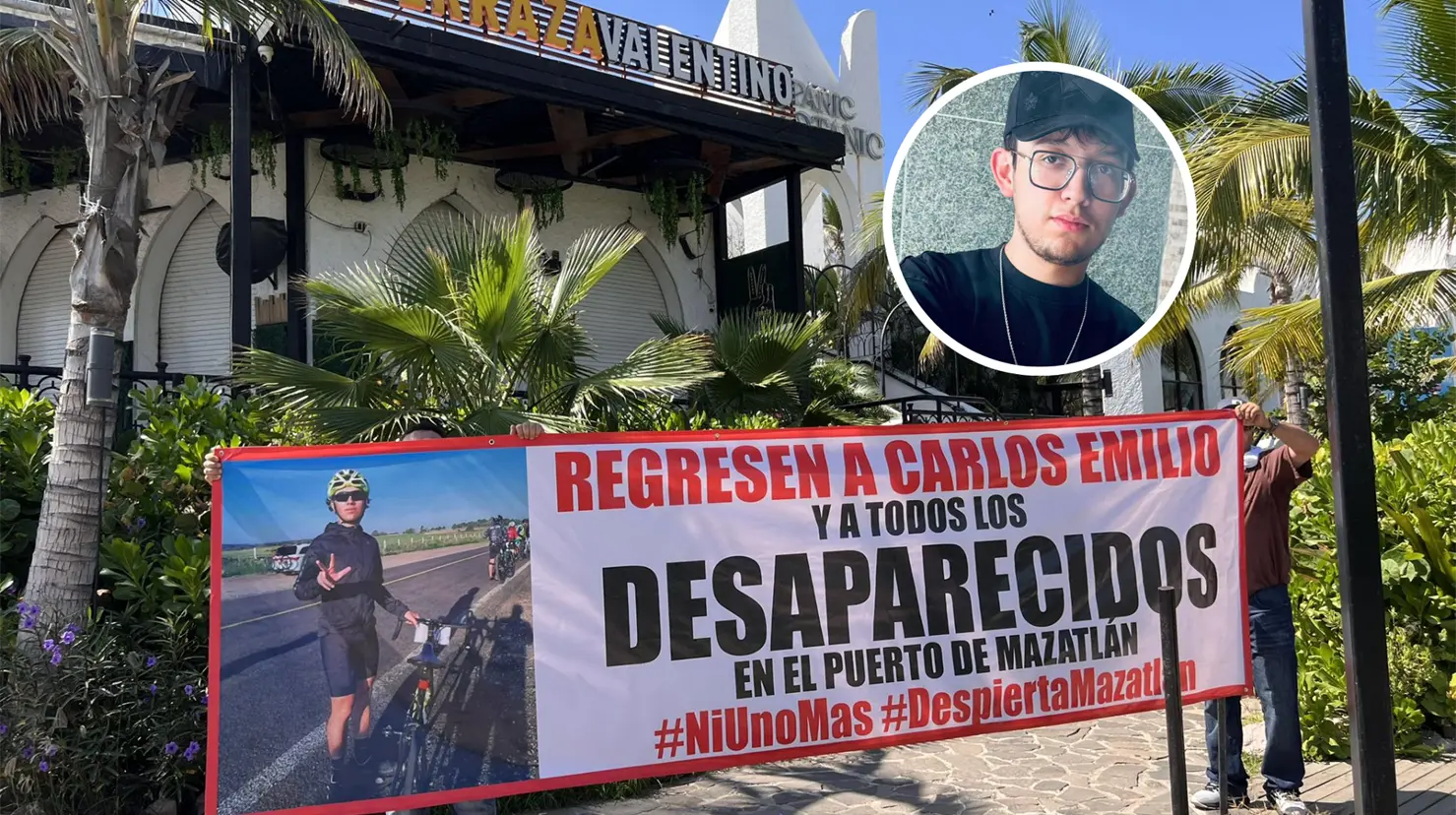 Carlos Emilio Galván Valenzuela desapareció hace un mes en el Terraza Valentino, en Mazatlán. | Foto: Especial.