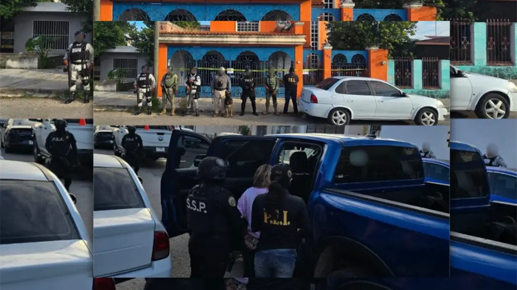 Detienen a "La Jefa" y a cuatro personas más durante un cateo por narcomenudeo en Mérida