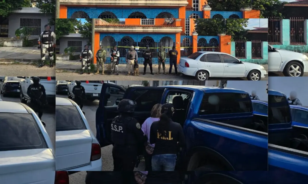 En el lugar se aseguraron diversas dosis de drogas sintéticas y naturales Foto: SSP Yucatán