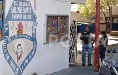 VIDEO I Estudiante armado amenaza a maestra en secundaria de la colonia Tierra y Libertad de Monterrey