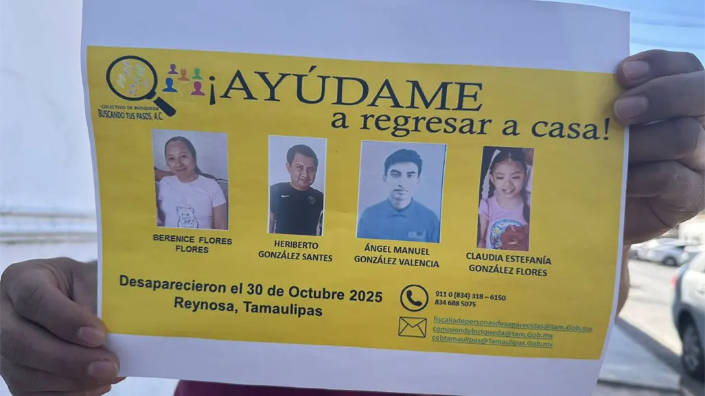 Encuentran restos de familia desaparecida en Reynosa; hay detenidos