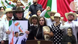Así fue el discurso de Grecia Quiroz durante su toma de protesta como alcaldesa sustituta de Uruapan, Michoacán