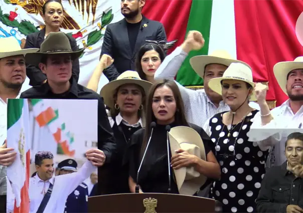 Así fue el discurso de Grecia Quiroz durante su toma de protesta como alcaldesa sustituta de Uruapan, Michoacán