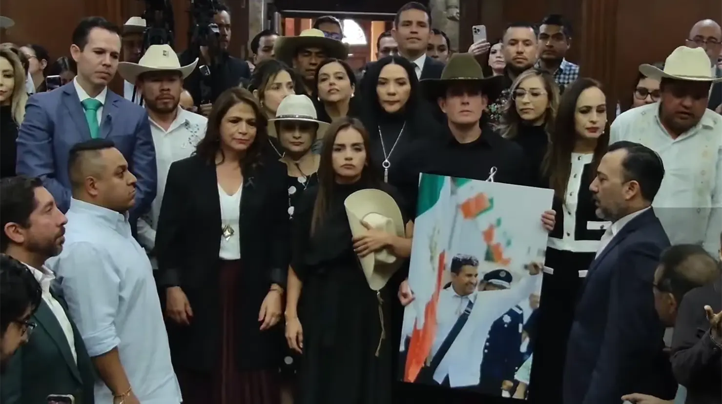 Grecia Quiroz toma protesta como alcaldesa sustituta de Uruapan, Michoacán. Foto: Congreso de Michoacán