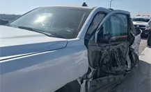 Chocan la camioneta donde viaja la presidente municipal de Soto La Marina Chocan la camioneta donde viaja la presidente municipal de Soto La Marina