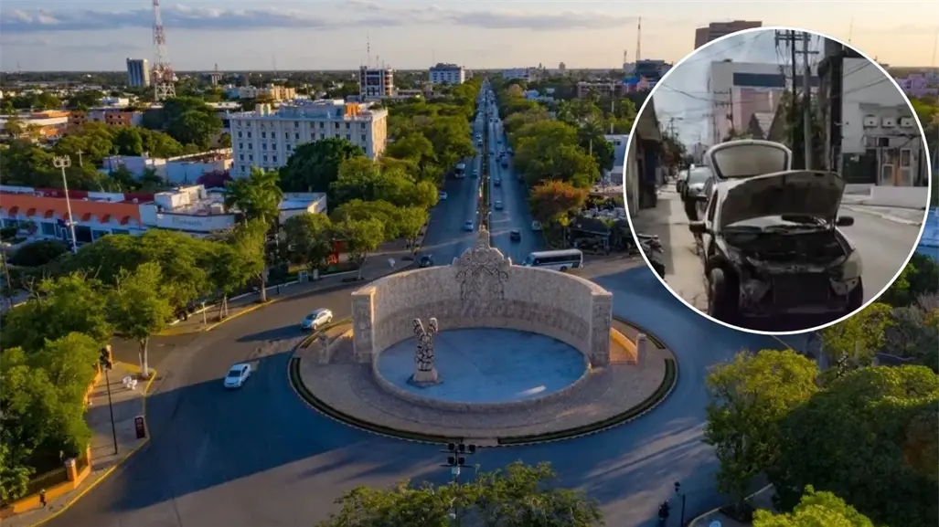 Chevy se incendia en el Centro de Mérida: esto se sabe del conato cerca del Paseo de Montejo