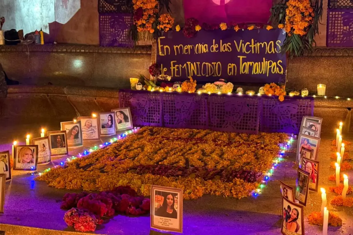 Cada 3 de noviembre, familiares, amistades y colectivos feministas en el sur de Tamaulipas se reúnen para rendir homenaje a las mujeres víctimas de feminicidio. Foto: colectivos feministas en el sur de Tamaulipas