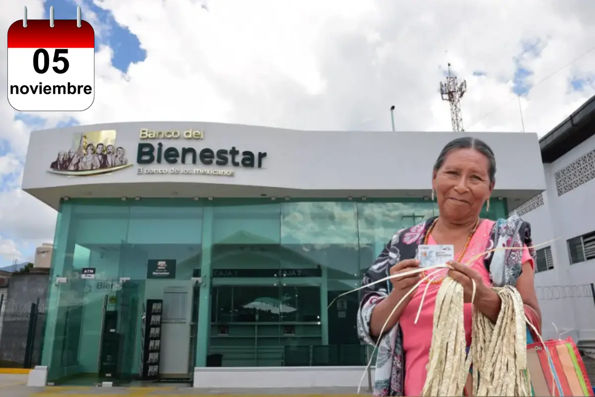 Pensión Bienestar: ¿Quién cobra el miércoles 5 de noviembre de 2025? Foto: Gobierno de México | Canva | calendario.website