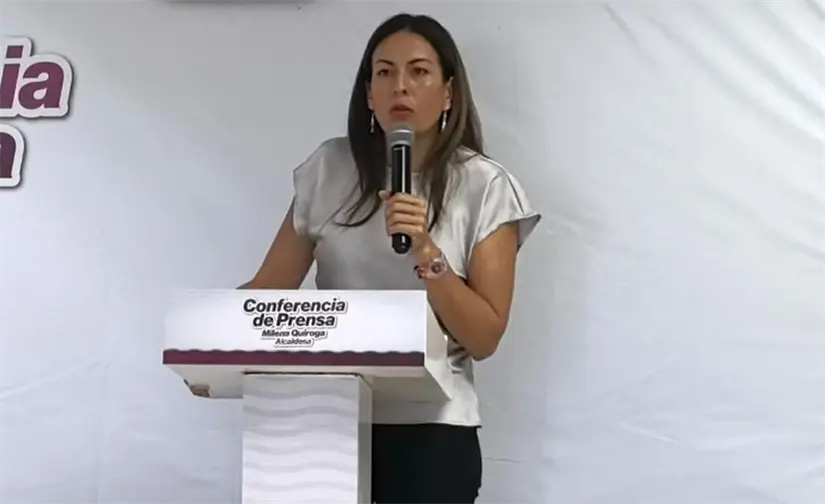 imagen recuadro Presidenta municipal de La Paz en BCS, Milena Quiroga Romero. Foto: Rocío Casas / POSTA Baja California Sur.