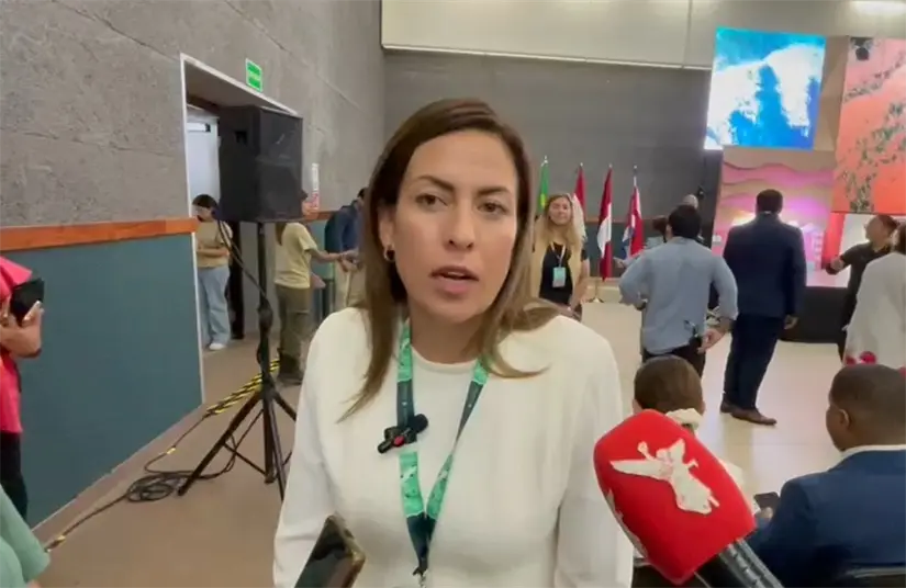 imagen recuadro Milena Quiroga Romero, presidenta municipal de La Paz. Foto: Rocío Casas.