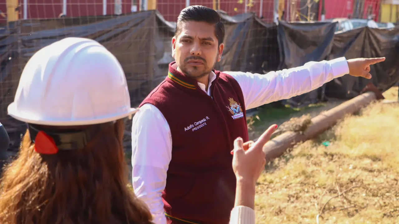 Adolfo Cerqueda Rebollo, presidente municipal de Nezahualcóyotl. | Foto: X (@Adolfo_Cerqueda)