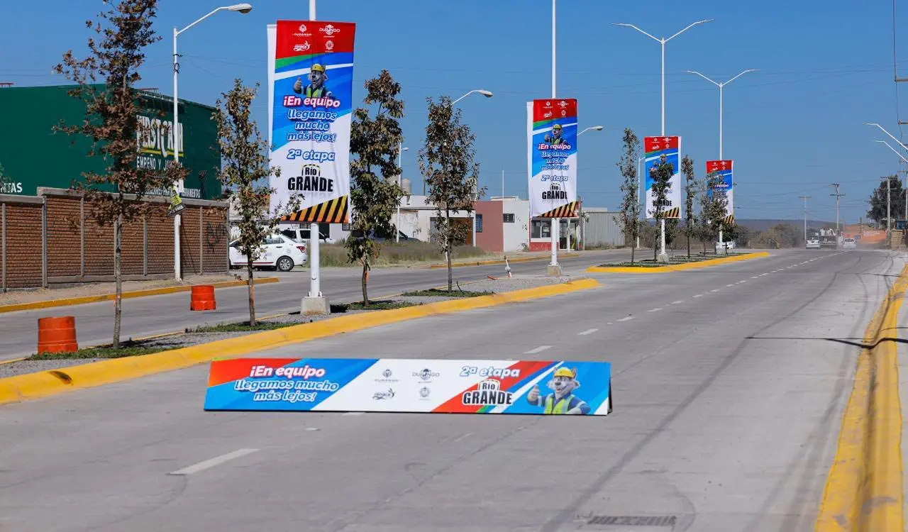 Concluyó la segunda etapa de la construcción de la avenida Río Grande. Foto: Cortesía.