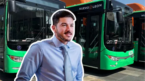 Samuel García anuncia avance del 60% en renovación de camiones en Nuevo León Samuel García anuncia avance del 60% en renovación de camiones en Nuevo León