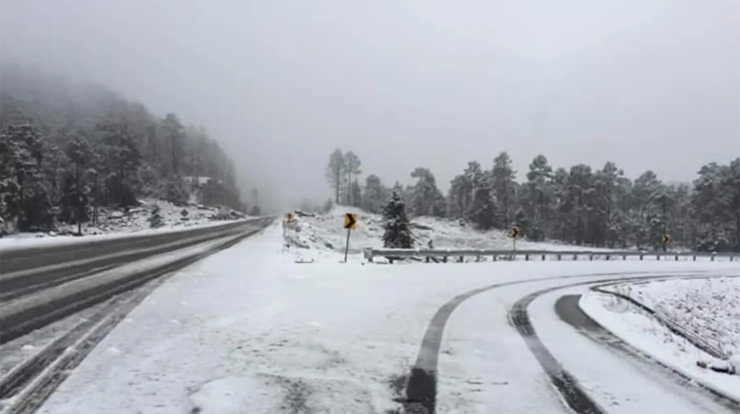 ¿Qué es la hipotermia y por qué en estos municipios de Durango hay posibilidad de sufrirla? | Foto: Supercarretera Durango - Mazatlán, redes sociales