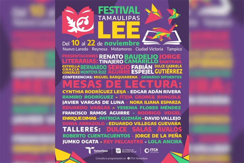 imagen recuadro Cartelera del Festival Tamaulipas Lee. Foto: Daniel Espinoza