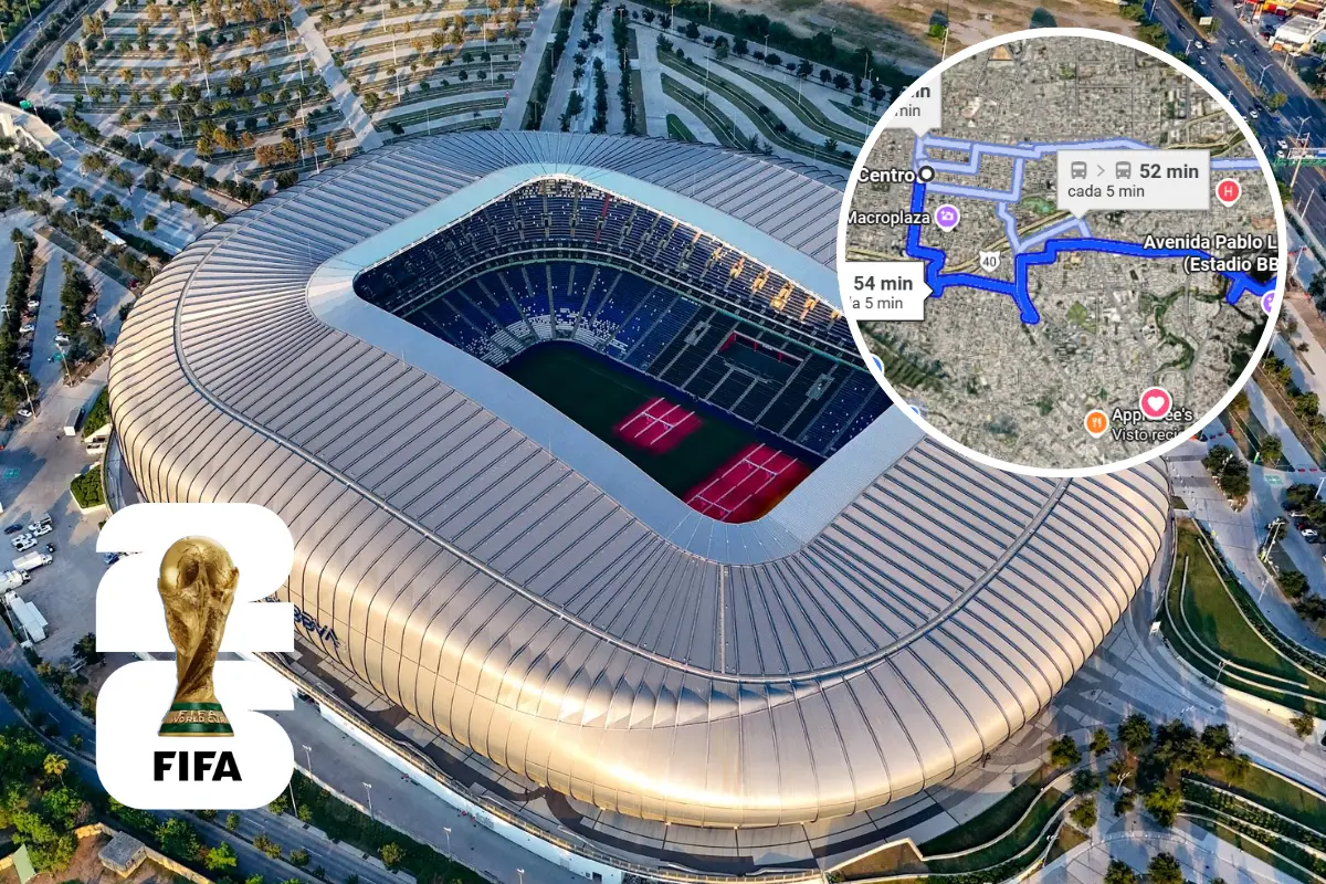 Conoce las mejores opciones para llegar al Estadio BBVA desde el Centro de Monterrey de manera rápida y sencilla. Foto: Canva