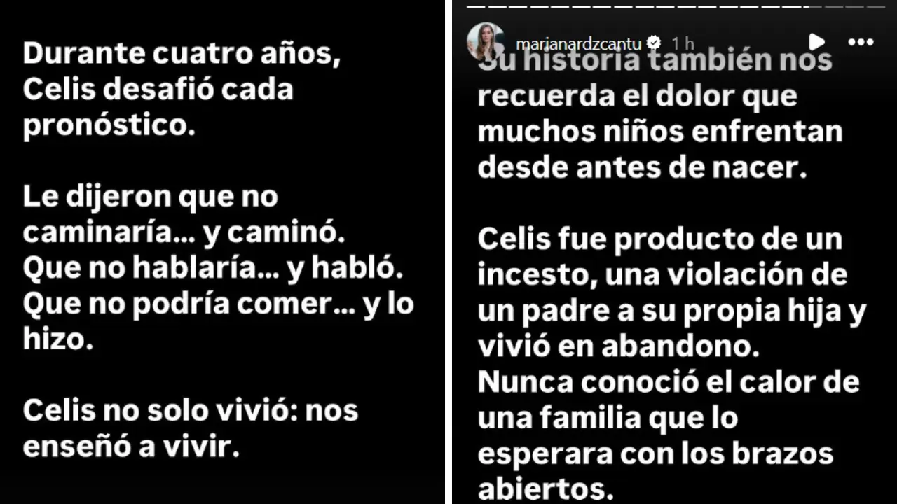 “Nos enseñó a vivir”: Mariana Rodríguez anuncia el fallecimiento de Celis, el pequeño guerrero de Capullos