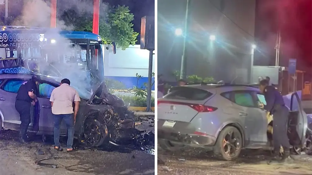 Fatal accidente entre una unidad del Va y Ven y un automóvil deja como saldo una persona sin vida en Mérida