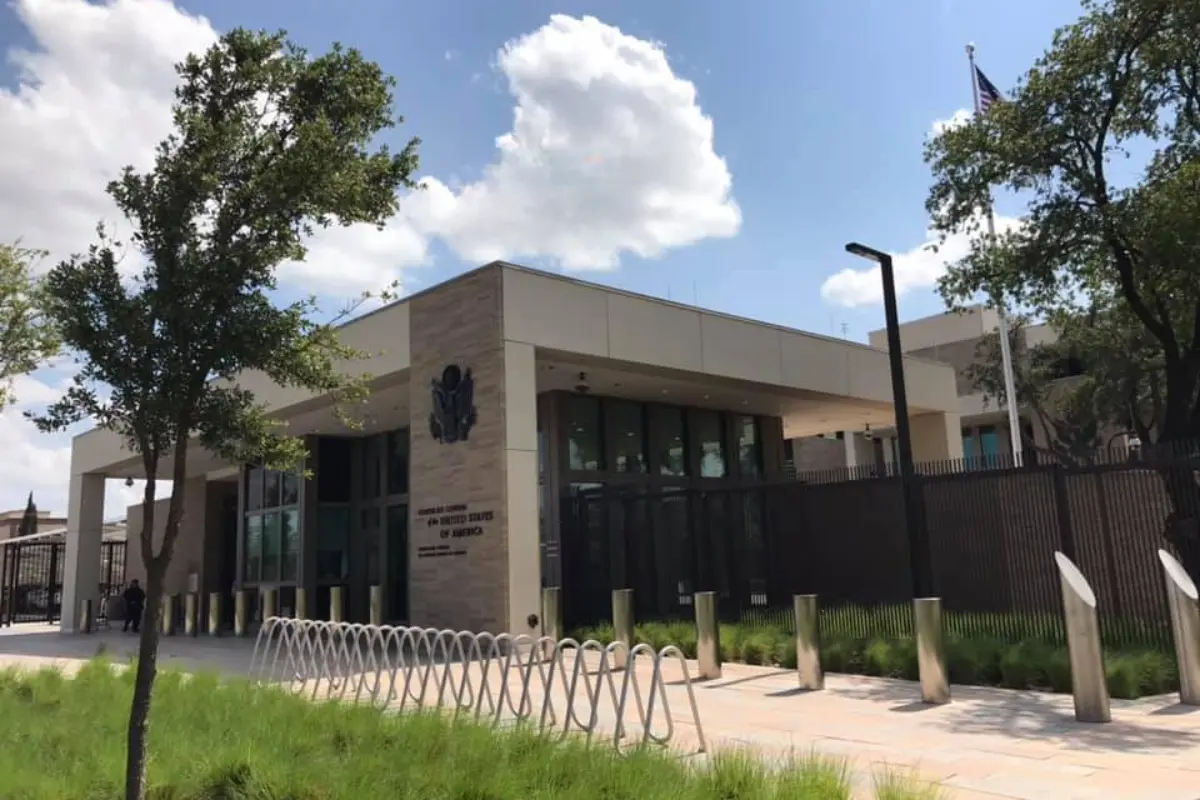 Consulado general de los Estados Unidos en Nuevo Laredo. Foto: Carlos García