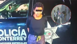 Detienen a mujer en situación de calle tras agredir a peatones en el centro de Monterrey