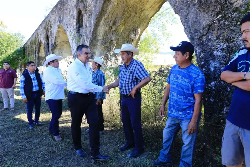 imagen recuadro Américo Villarreal visitó la ex Hacienda de la Mesa, Hidalgo, Tamaulipas | Foto: gobierno de Tamaulipas