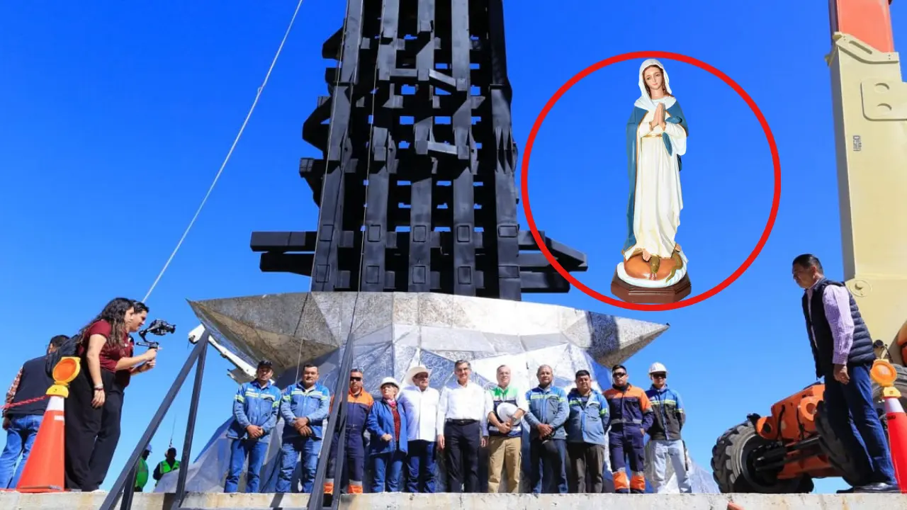La primer etapa de la escultura de la Virgen de la Misericordia se entregará el 12 de diciembre | Foto: Perla Herrera