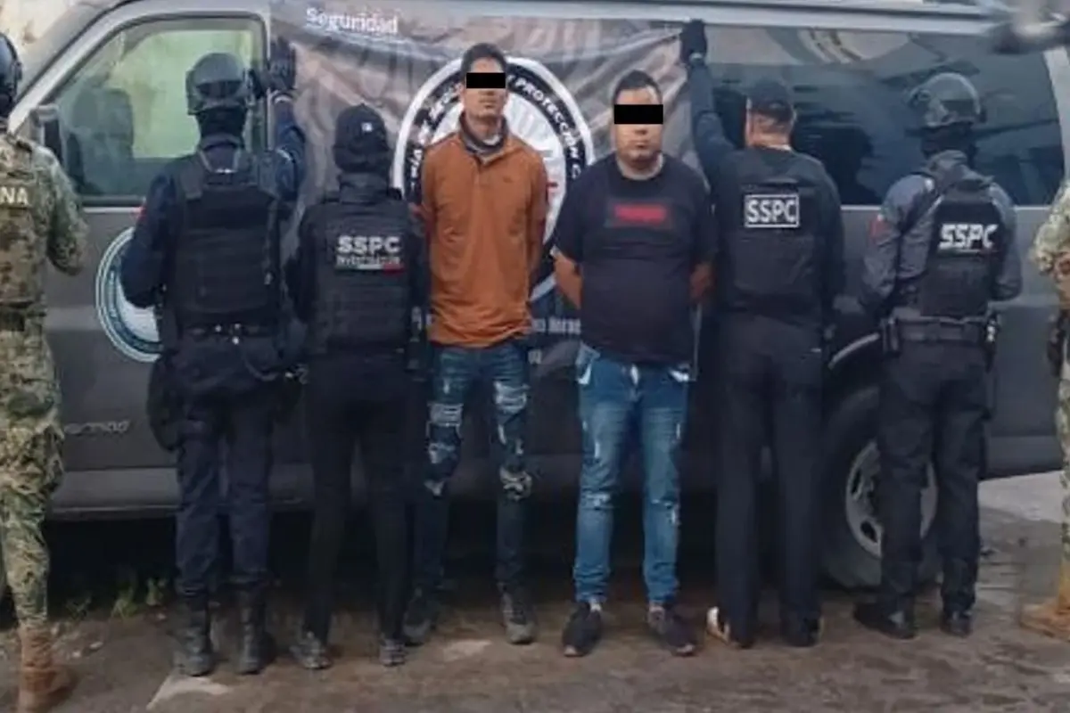 Juan Carlos “N”, alias “Calamaco”, y Jesús “N” Foto: X(Twitter) @OHarfuch