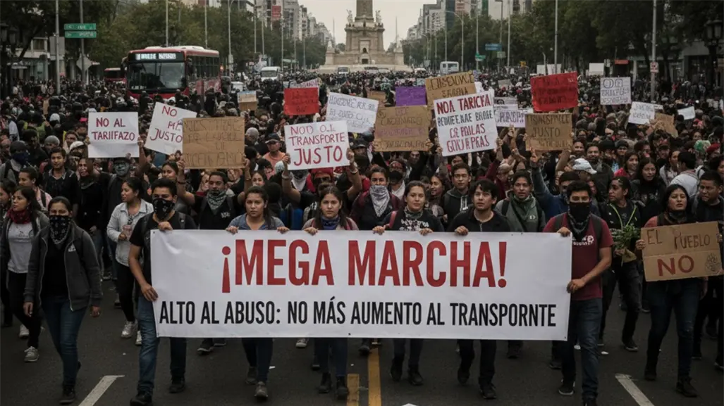 Megamarcha en CDMX HOY 6 de noviembre contra el aumento al pasaje: calles cerradas y rutas alternas