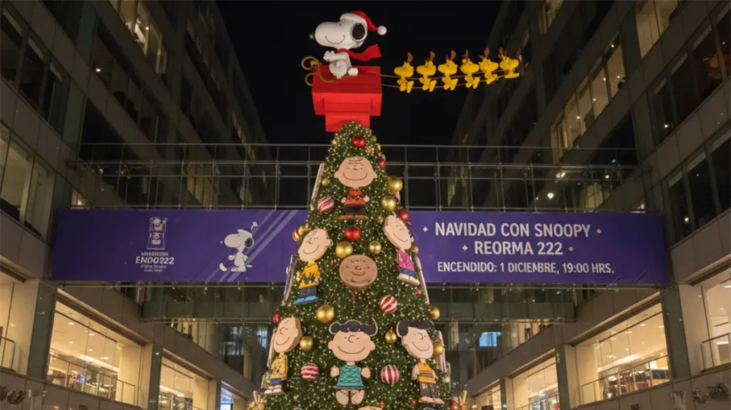 Navidad con Snoopy traerá árbol temático de Peanuts a CDMX: fecha y lugar del encendido