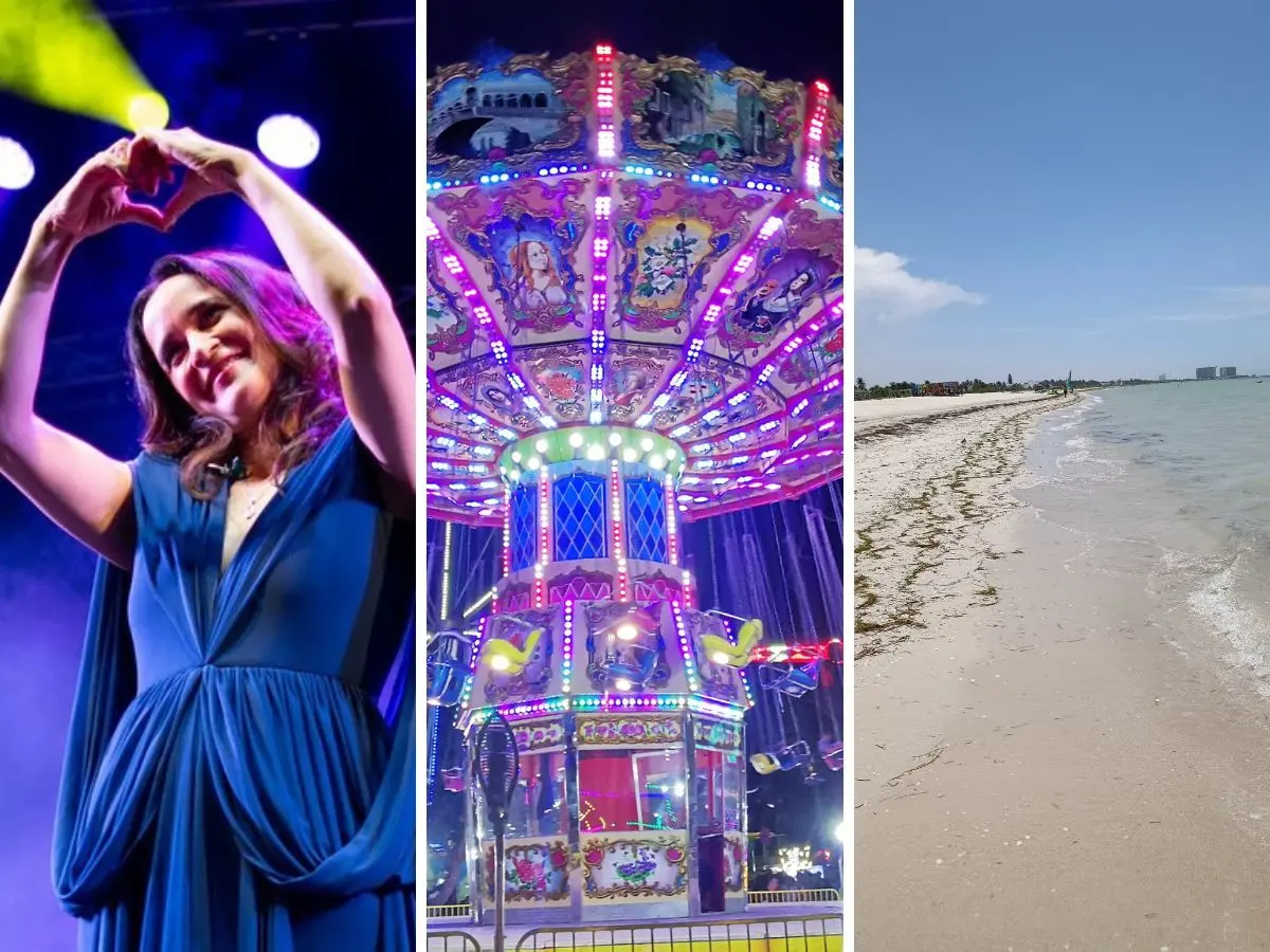El próximo fin de semana será el ultimo puente vacacional del año y para esas fechas están programadas varias actividades que se pueden disfrutar.- Fuente Canva, Feria Yucatán y Julieta Venegas
