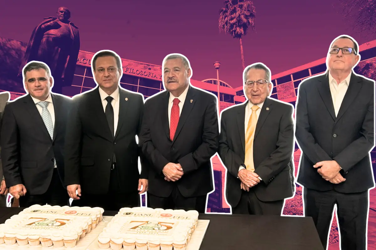 El rector Santos Guzmán celebró conmemorativamente el 75 aniversario de la Facultad de Filosofía y Letras, resaltando su importante legado. Foto: Rosy Sandoval