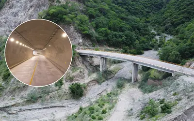 VIDEO | Así presume la SICT el túnel El Duraguense, parte de la carretera San Ignacio - Tayoltita