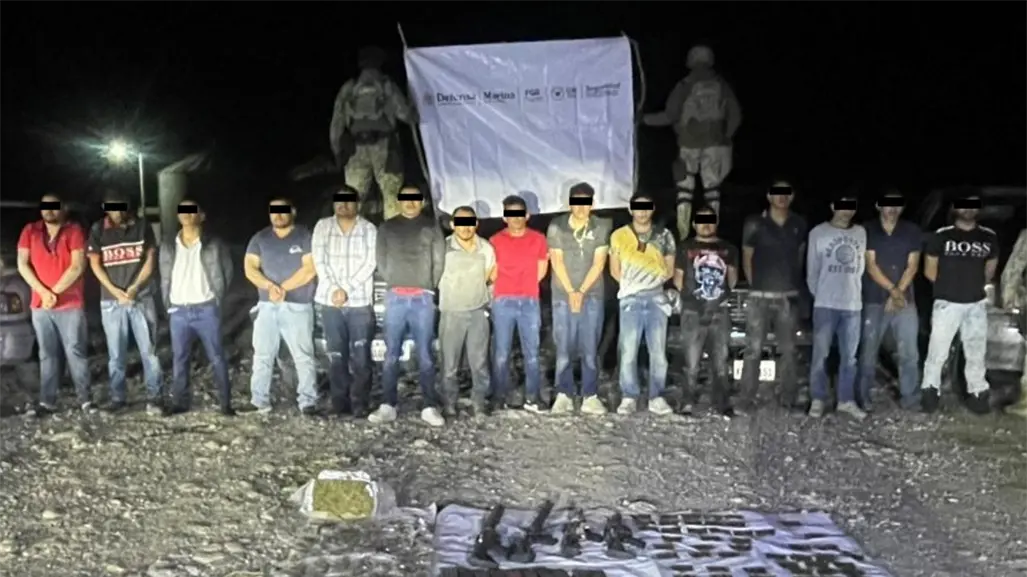 FGR vincula a proceso a 15 personas por portar armas y marihuana en Tamaulipas