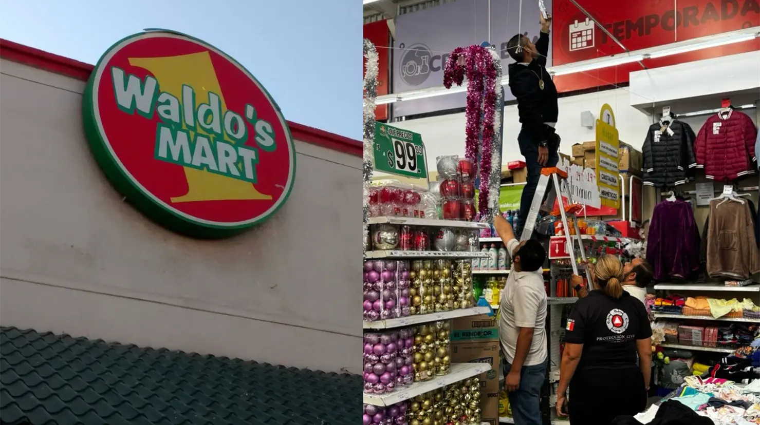 Fueron clausuradas 3 tiendas de Waldos en Torreón. (Fotografía: Protección Civil)