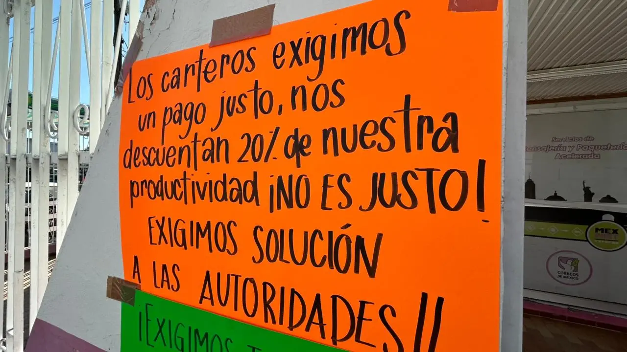 Carteros de Correos de México se manifiestan en Durango por esta razón