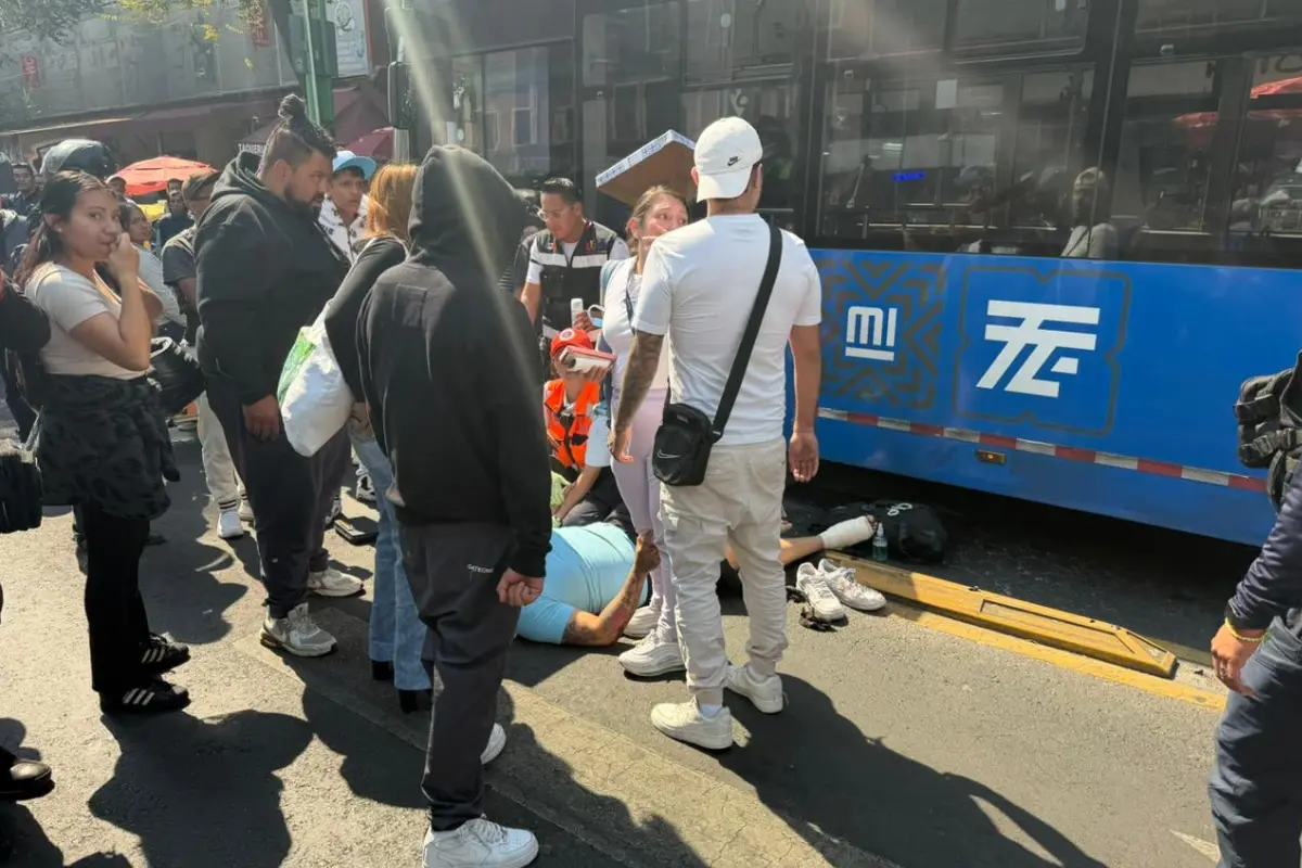 Accidente en el Centro Histórico. Foto: Cortesía