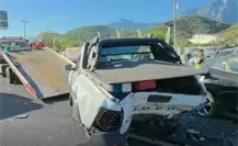 Accidente vial deja un conductor lesionado en la Carretera Nacional