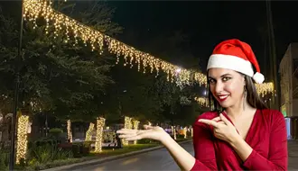 Torreón se ilumina rumbo a la Navidad; instalan luces en el bulevar Independencia