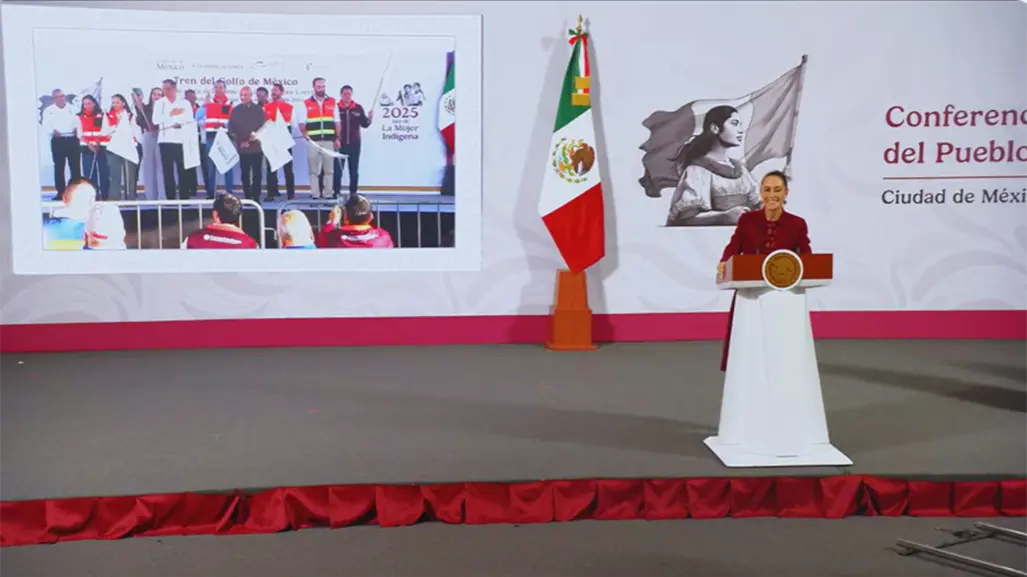 Sheinbaum da banderazo al Tren del Golfo: conectará Saltillo con Nuevo Laredo