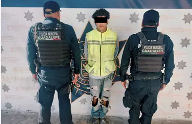 Cae El Kaleth acusado de cometer múltiples robos a tiendas en Guadalupe