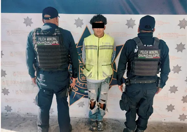 Cae El Kaleth acusado de cometer múltiples robos a tiendas en Guadalupe